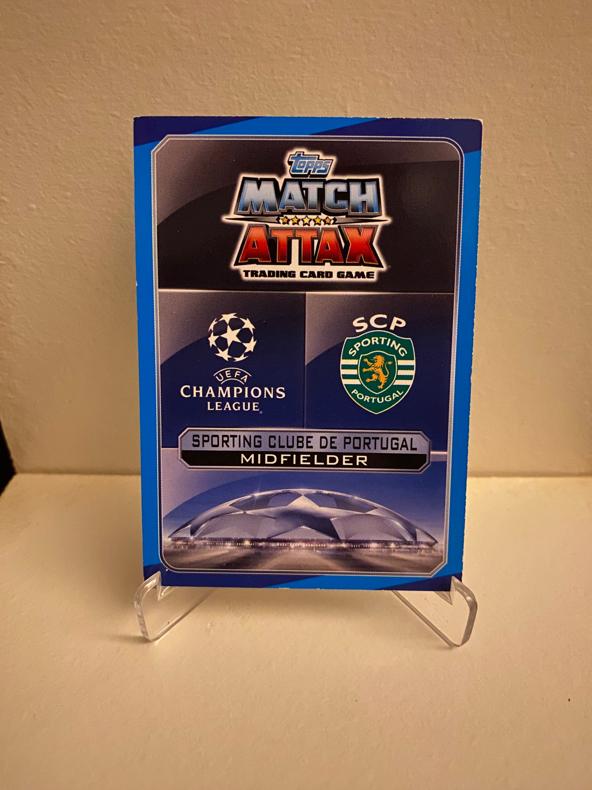 Fodbold kort Topps Match Attax UEFA Champions League 2016/2017 - Sporting Gelson Martins - Pokedexet