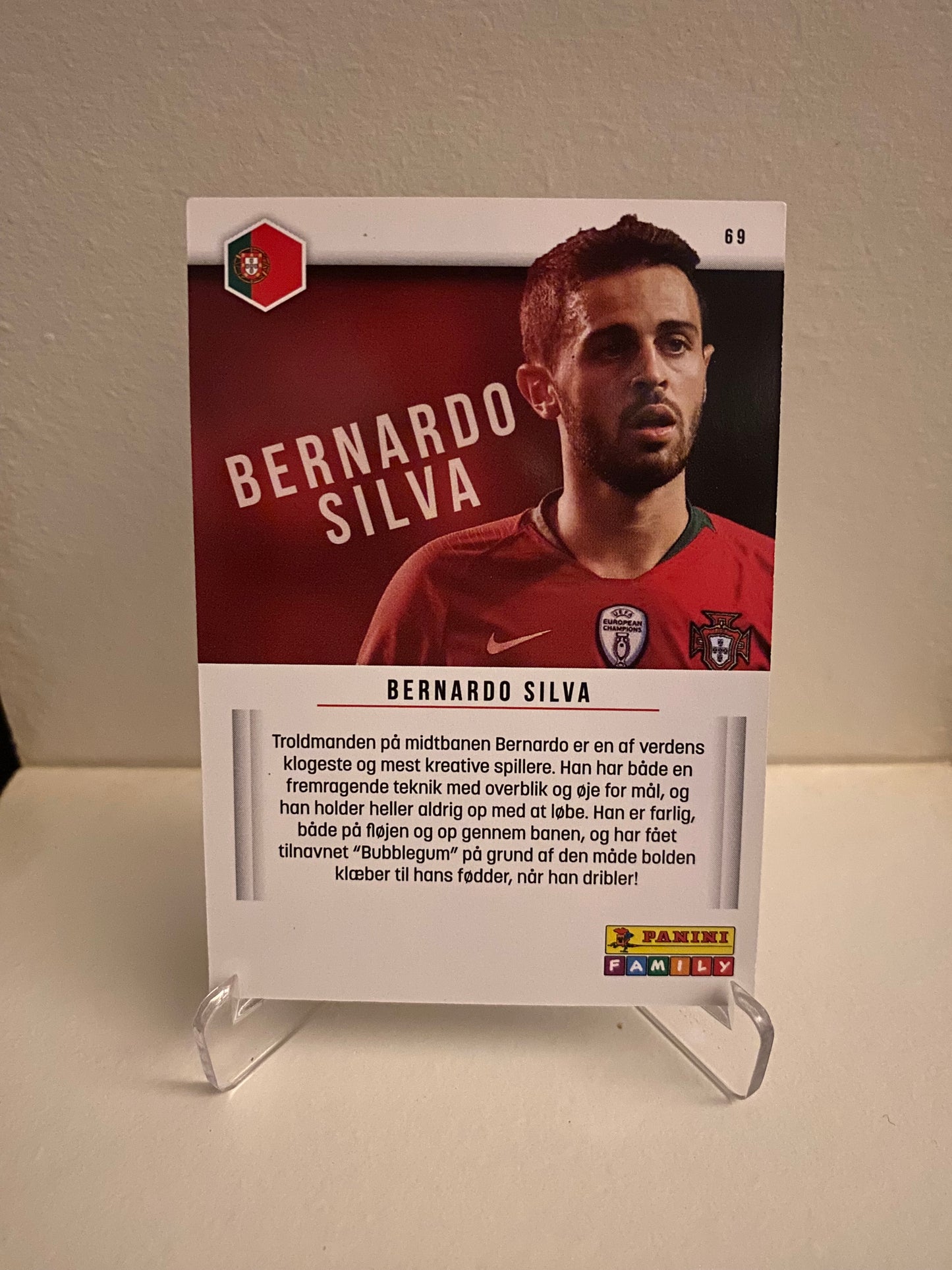 Fodbold kort Panini Family EURO 2020 - Portugal Bernardo Silva - Pokedexet