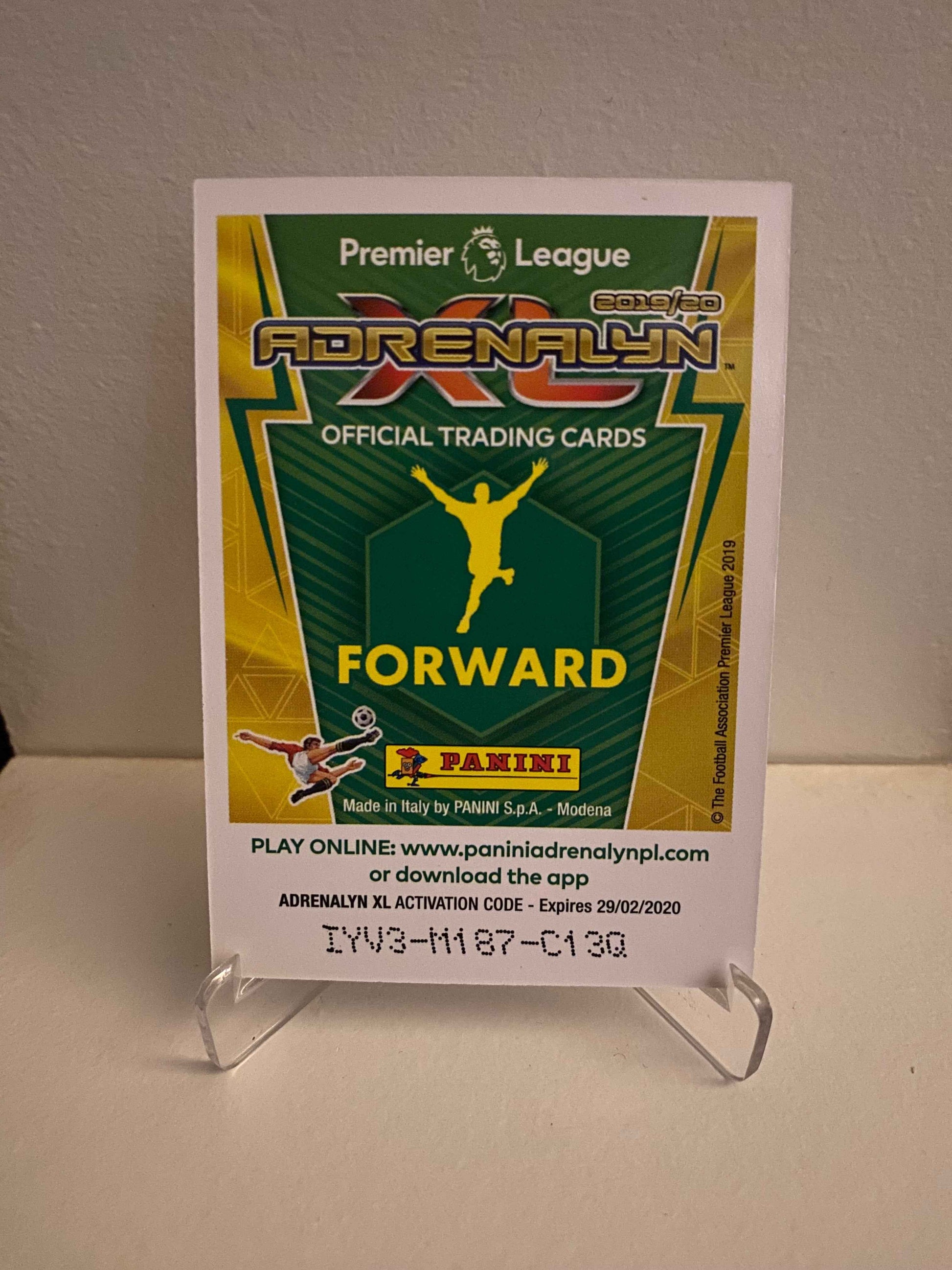 Fodbold kort Panini Adrenalyn XL Premier League 2019/2020 - Burnley Chris Wood - Pokedexet