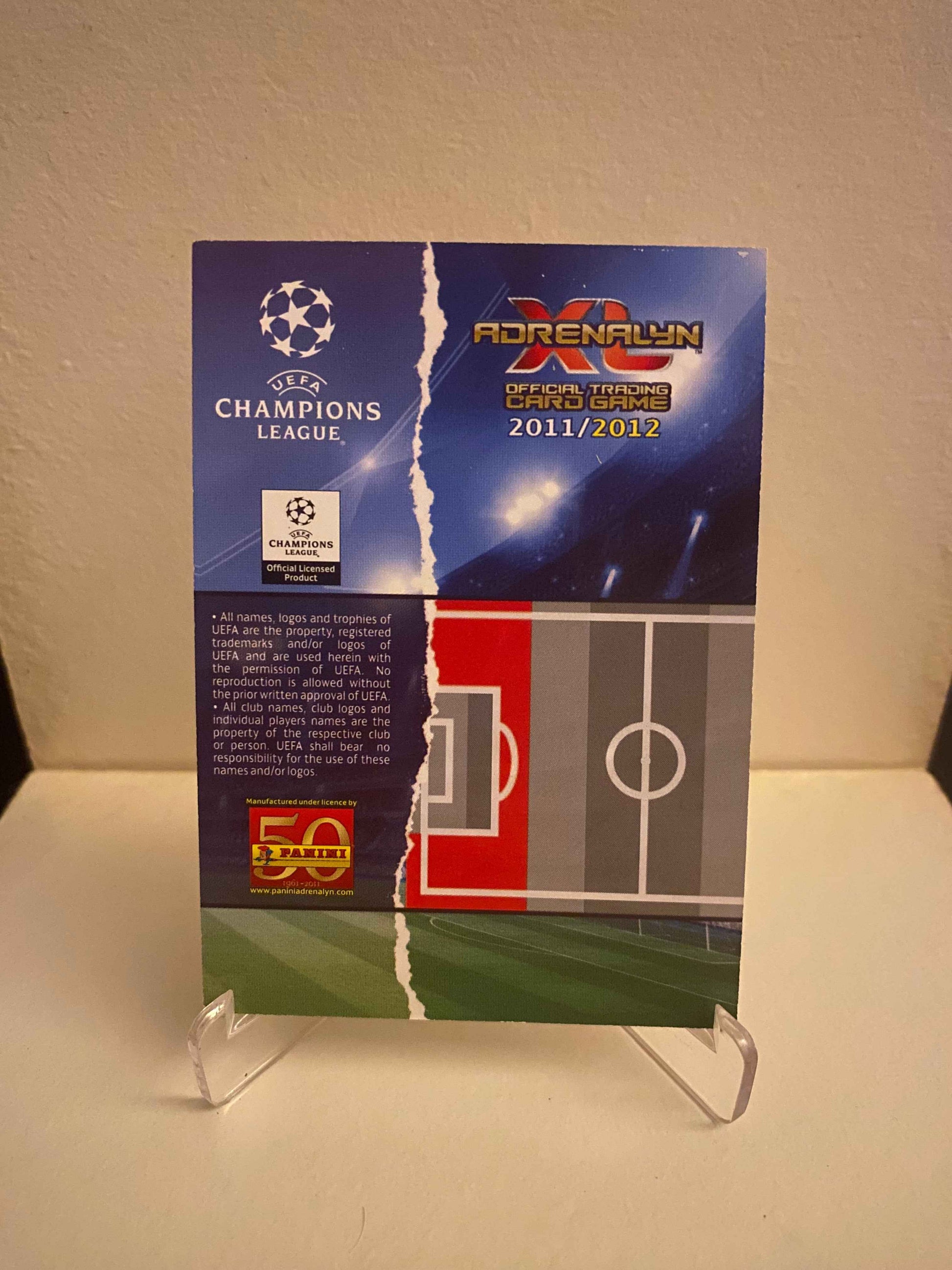Fodbold kort Panini Adrenalyn XL UEFA Champions League 2011/2012 - AC Milan Philippe Mexes - Pokedexet