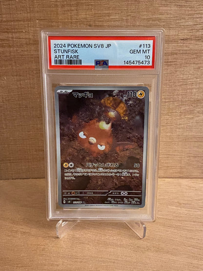 Japansk Pokemon kort - Scarlet & Violet Super Electric Breaker - Stunfisk #113 - PSA 10
