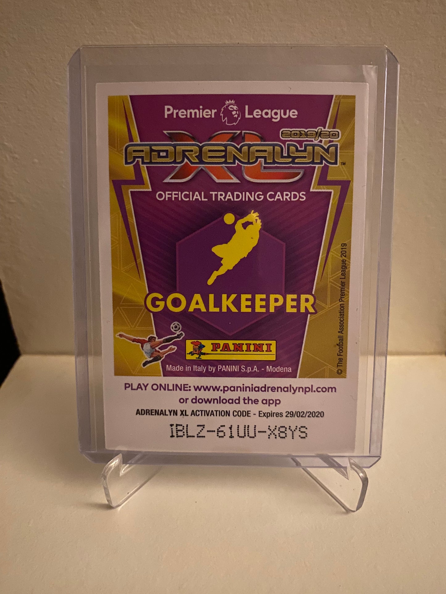 Panini Adrenalyn XL Premier League 2019/2020 - Arsenal Bernd Leno Holofoil - Pokedexet