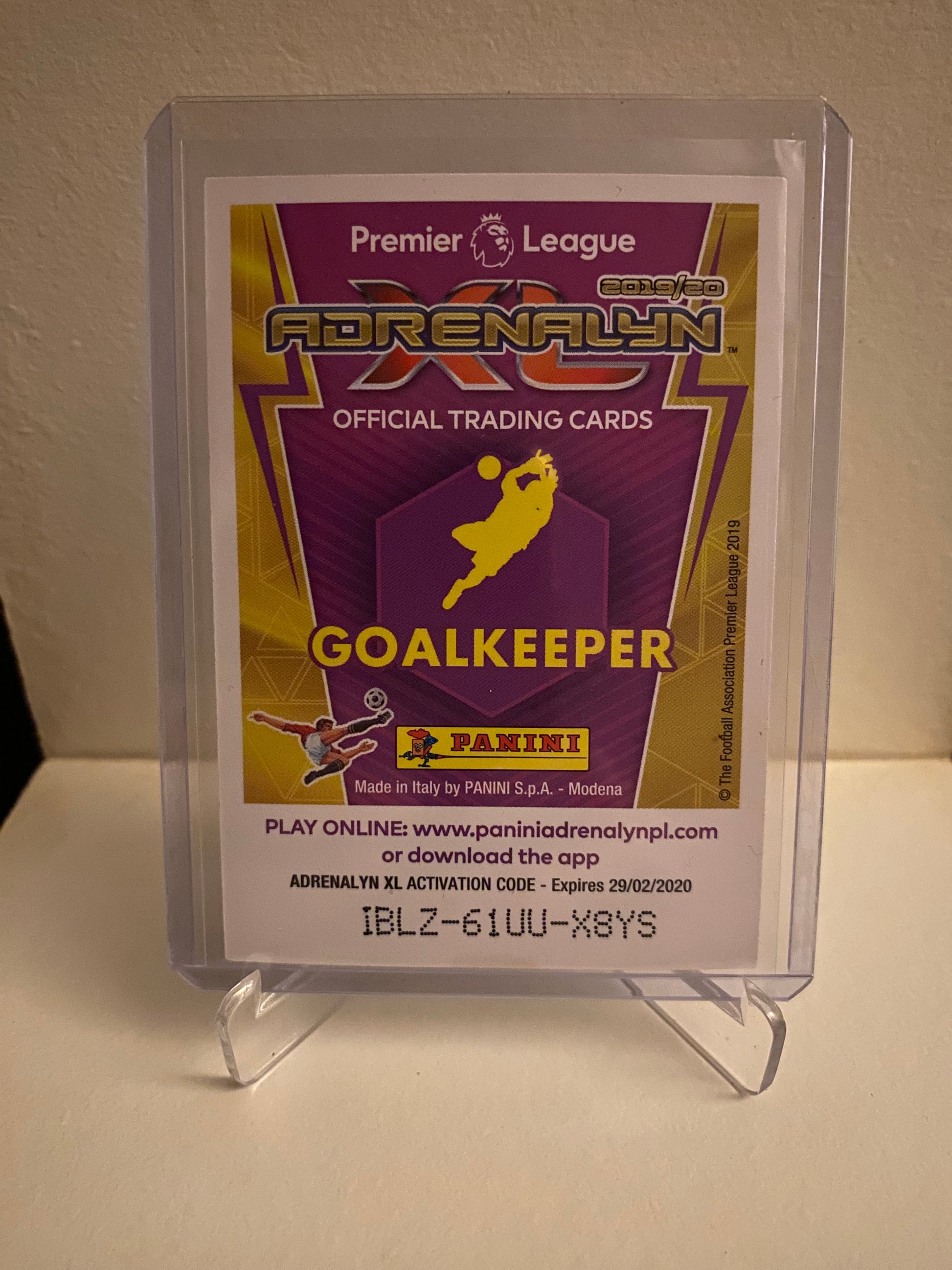 Panini Adrenalyn XL Premier League 2019/2020 - Arsenal Bernd Leno Holofoil - Pokedexet