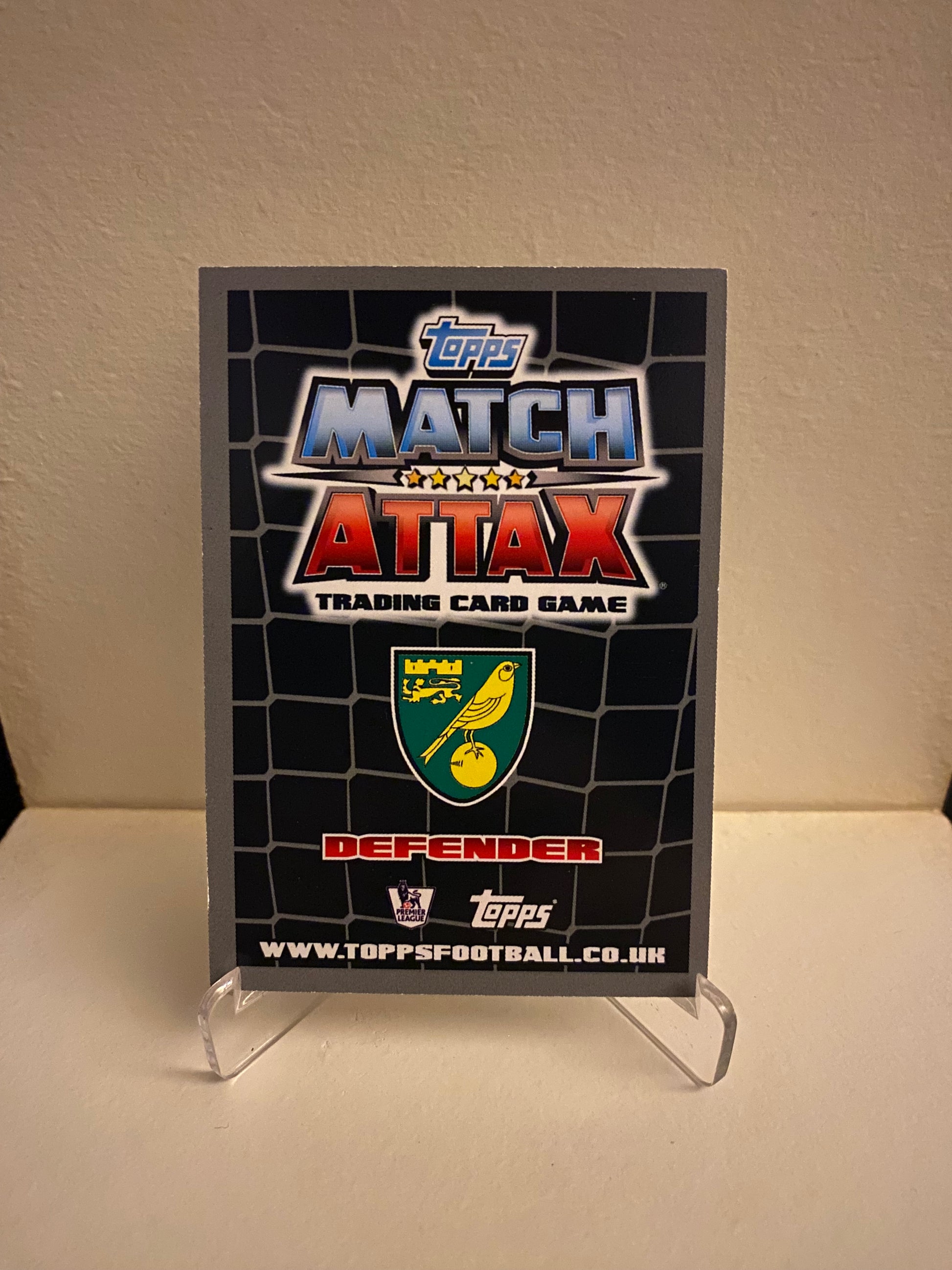 Fodbold kort Topps Match Attax Premier League 2011/2012 - Norwich Zak Whitbread - Pokedexet