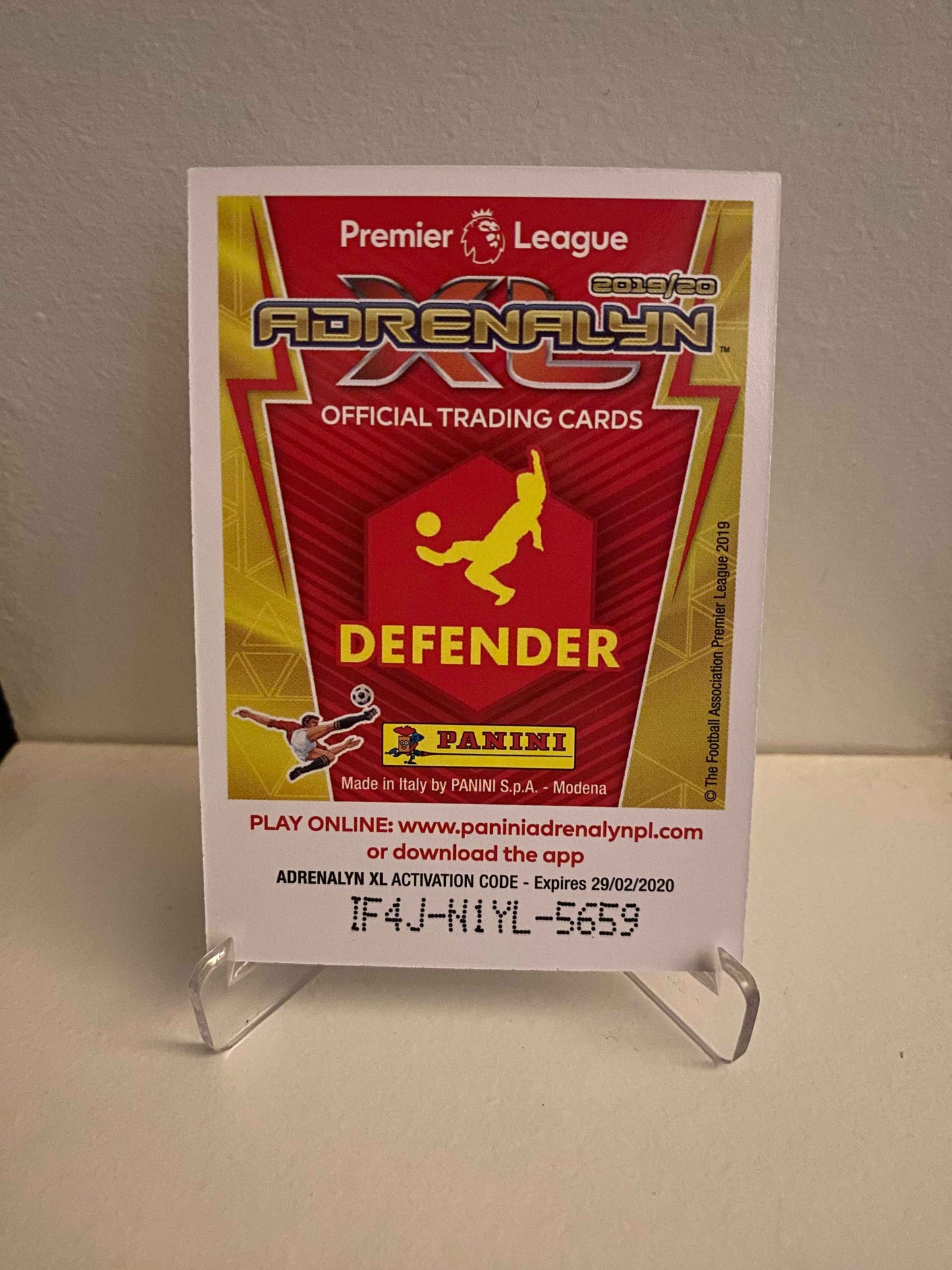 Fodbold kort Panini Adrenalyn XL Premier League 2019/2020 - Burnley James Tarkowski - Pokedexet