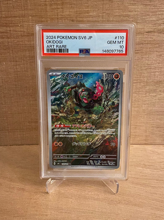 Japansk Pokemon kort - Scarlet & Violet Mask of Change - Okidogi #110 - PSA 10