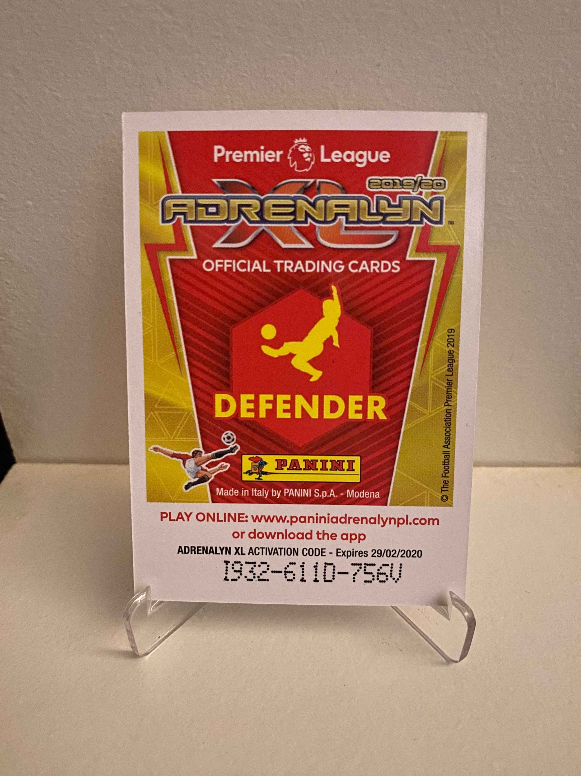 Fodbold kort Panini Adrenalyn XL Premier League 2019/2020 - Southampton Yan Valery - Pokedexet
