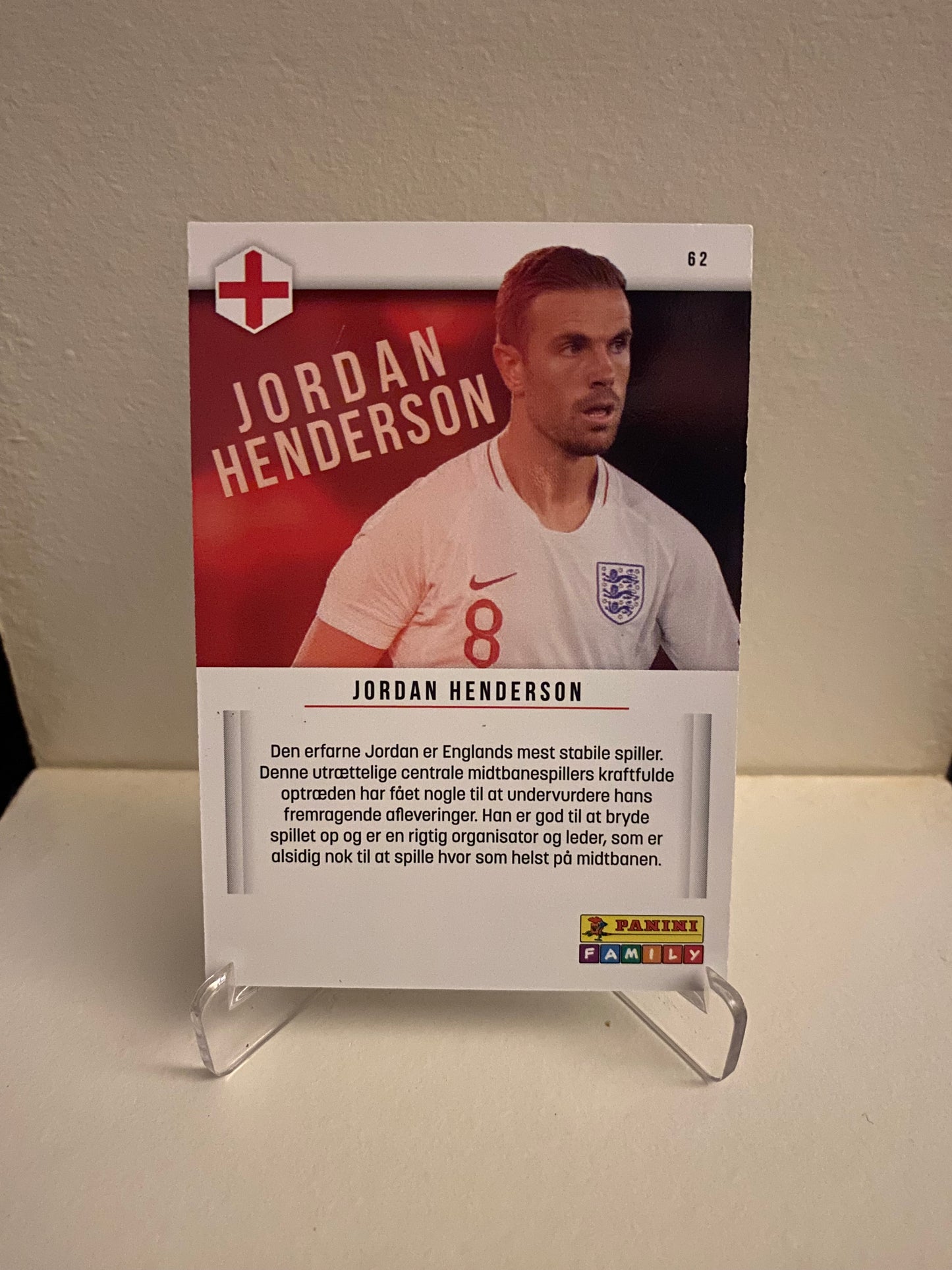 Fodbold kort Panini Family EURO 2020 - England Jordan Henderson - Pokedexet