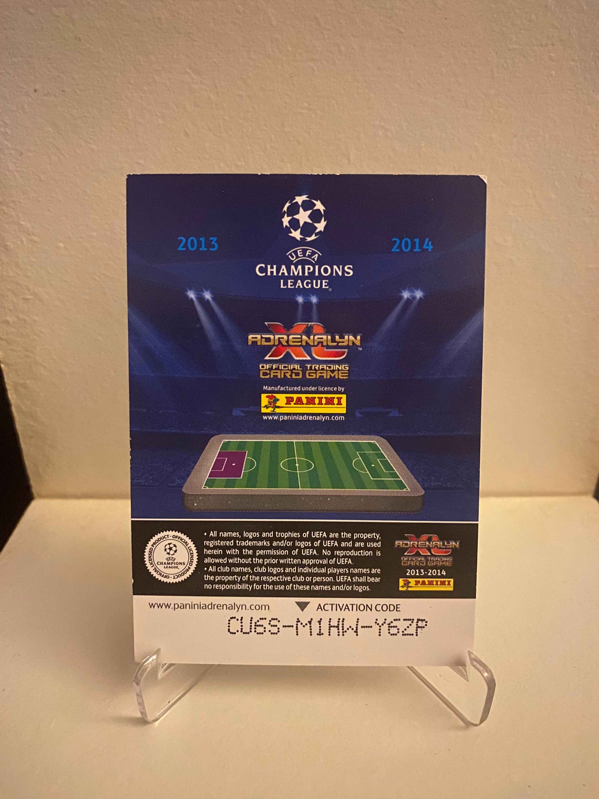 Fodbold kort Panini Adrenalyn XL UEFA Champions League 2013/2014 - Manchester City Joe Hart - Pokedexet