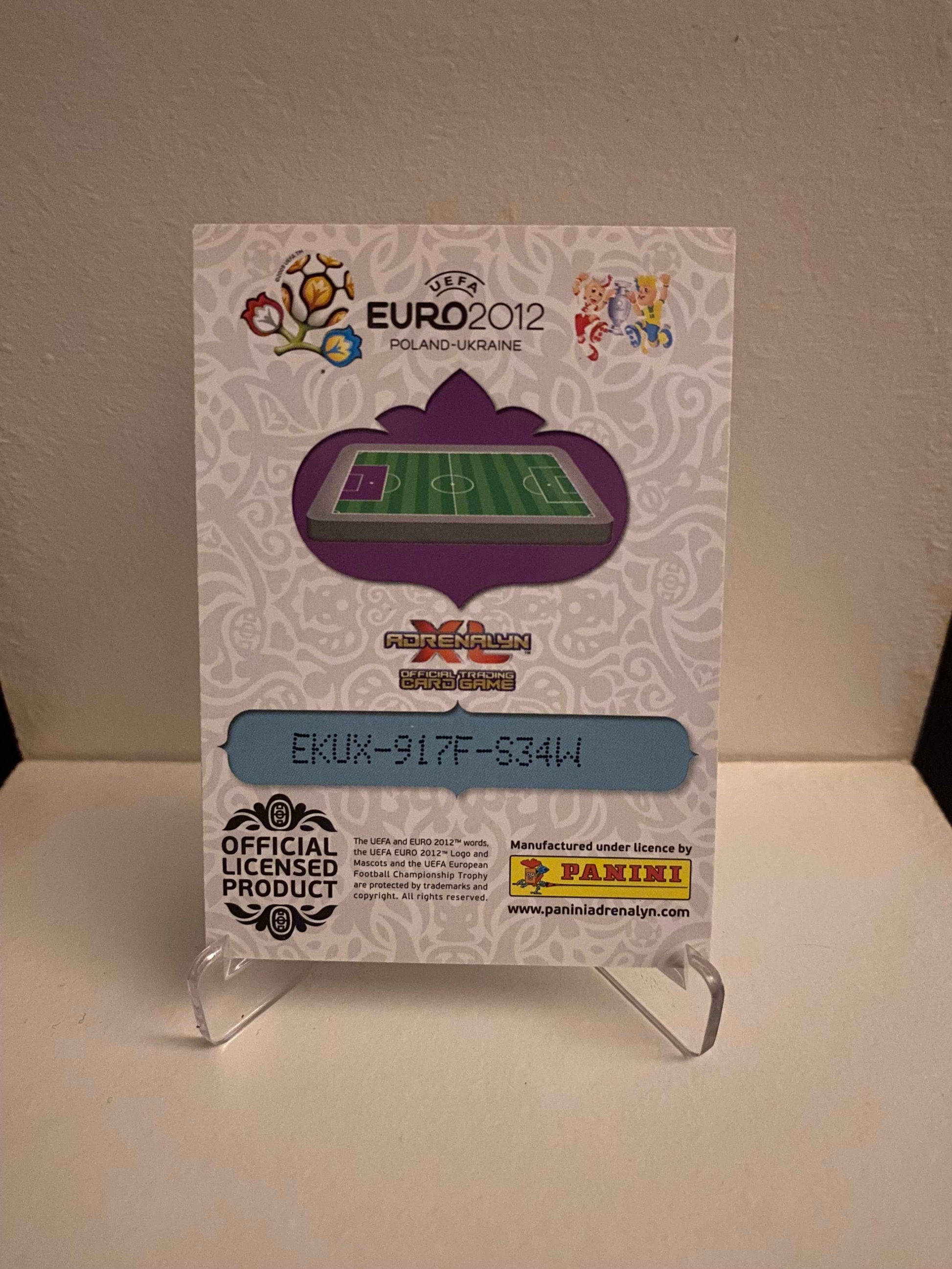 Fodbold kort Panini Adrenalyn XL UEFA EURO 2012 - Danmark Thomas Sørensen - Pokedexet