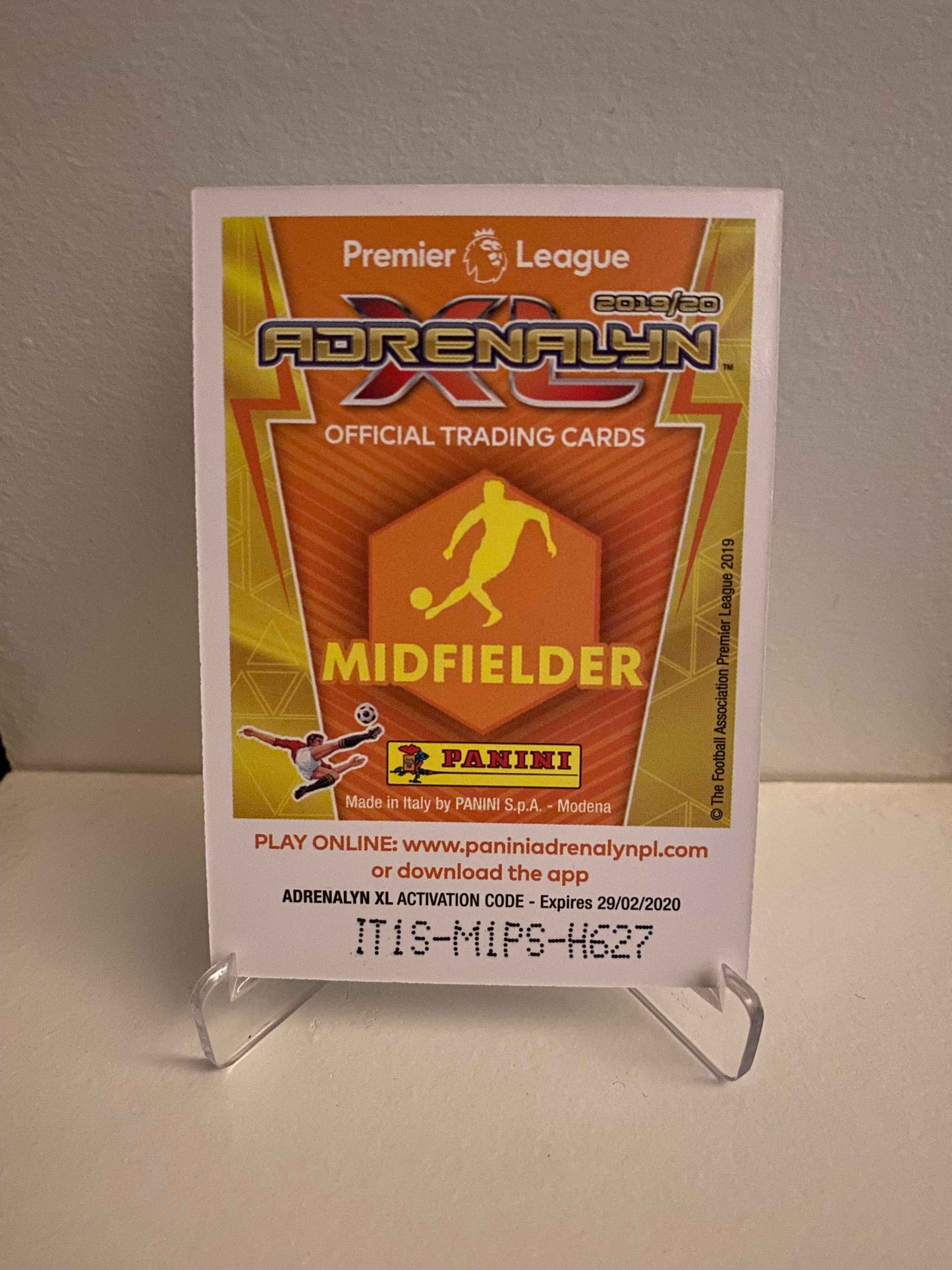 Fodbold kort Panini Adrenalyn XL Premier League 2019/2020 - Manchester City Phil Foden - Pokedexet