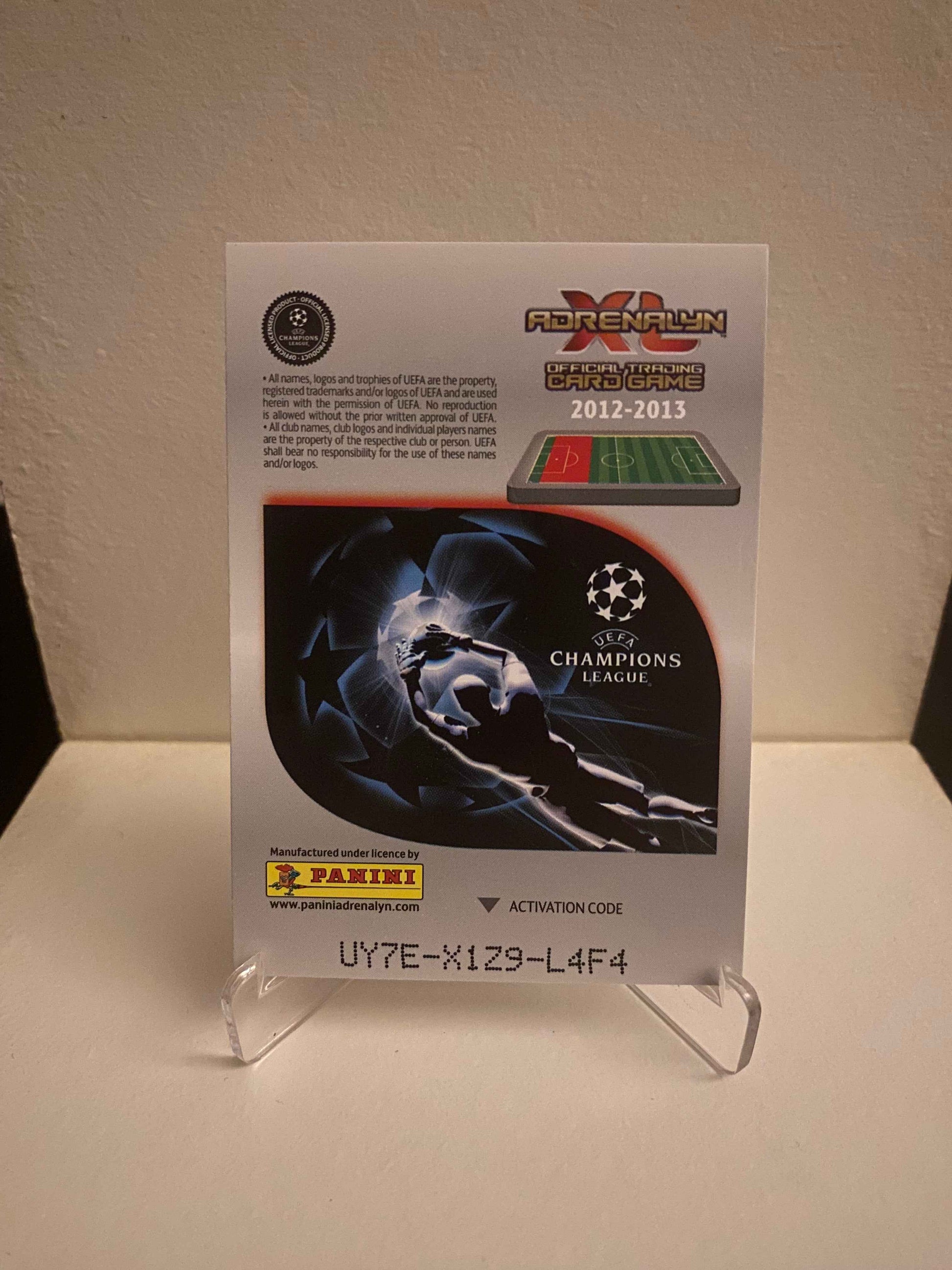 Fodbold kort Panini Adrenalyn XL UEFA Champions League 2012/2013 - AC Milan Daniele Bonera - Pokedexet