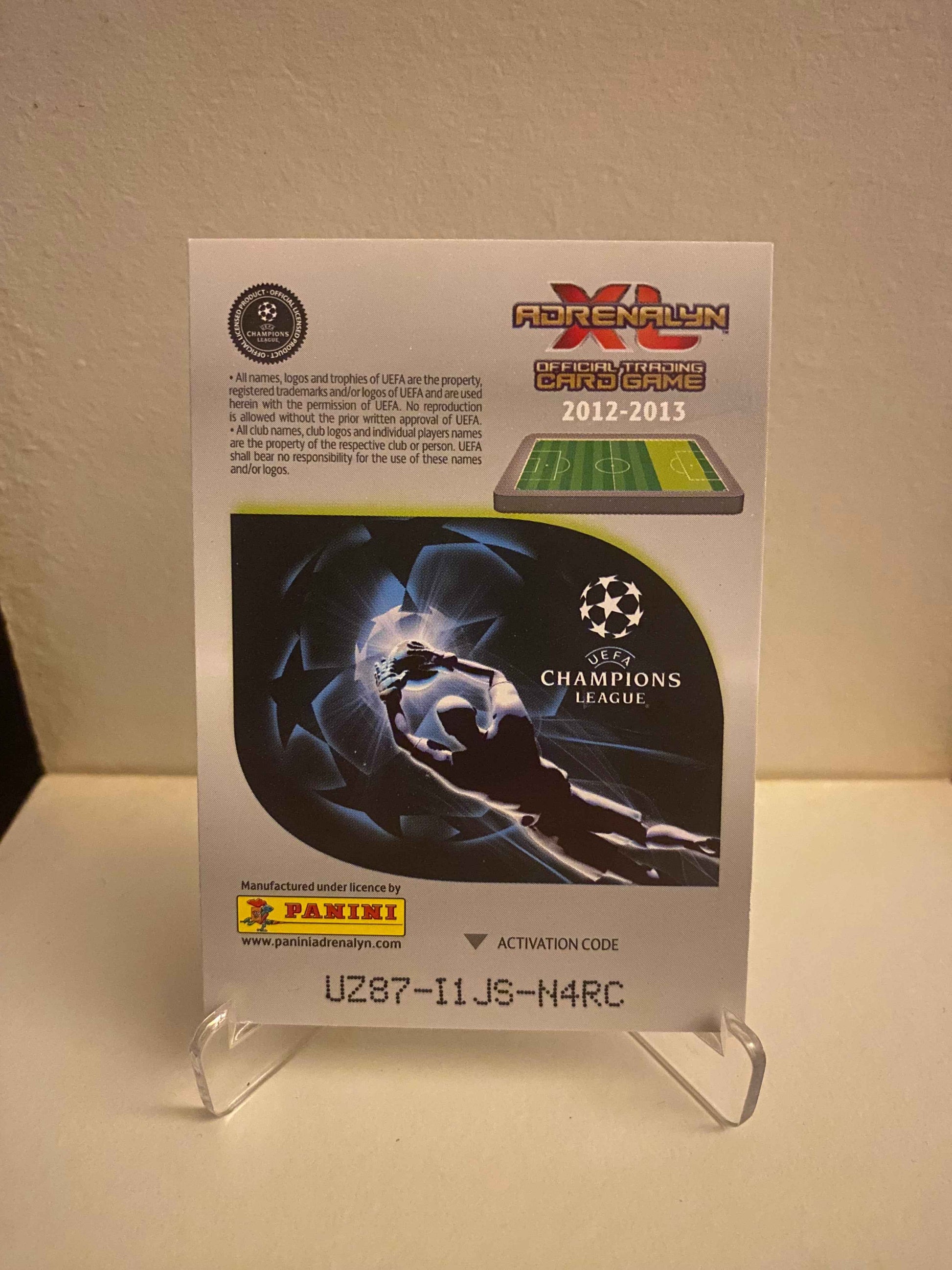 Fodbold kort Panini Adrenalyn XL UEFA Champions League 2012/2013 - Manchester City Edin Dzeko - Pokedexet