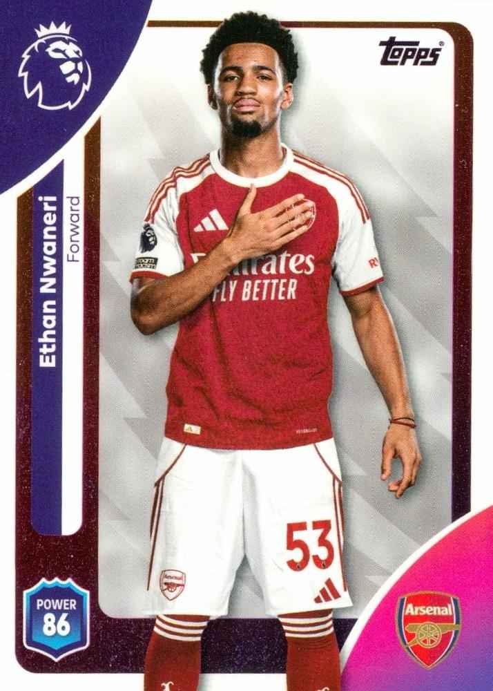 Fodbold kort Topps Premier League 2025/2026 - Arsenal Ethan Nwaneri