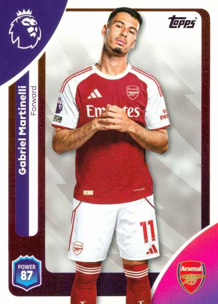 Fodbold kort Topps Premier League 2025/2026 - Arsenal Gabriel Martinelli
