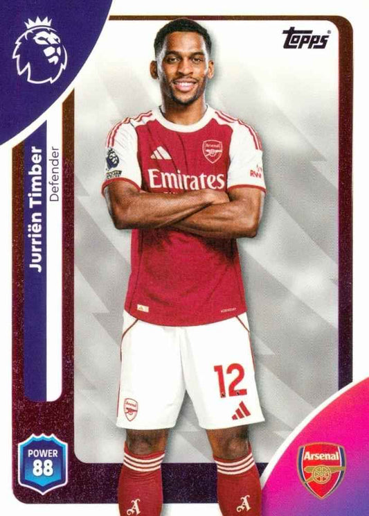 Fodbold kort Topps Premier League 2025/2026 - Arsenal Jurrien Timber