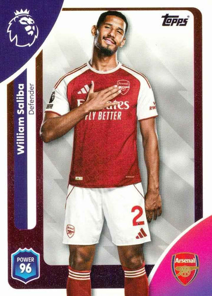 Fodbold kort Topps Premier League 2025/2026 - Arsenal William Saliba