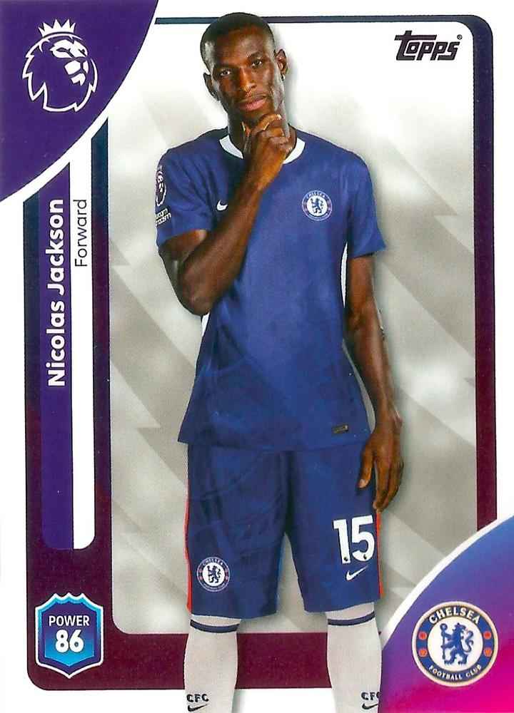 Fodbold kort Topps Premier League 2025/2026 - Chelsea Nicolas Jackson