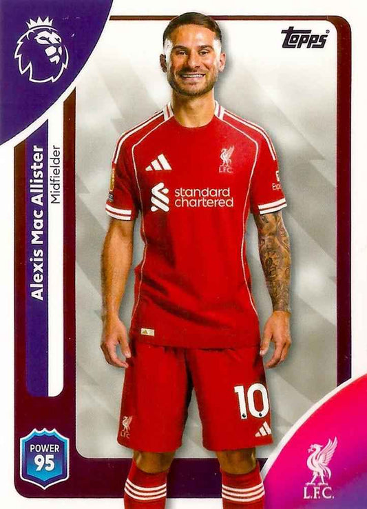 Fodbold kort Topps Premier League 2025/2026 - Liverpool Alexis Mac Allister