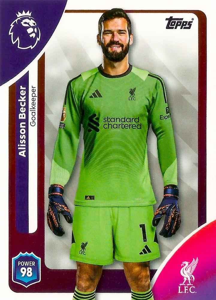 Fodbold kort Topps Premier League 2025/2026 - Liverpool Alisson Becker