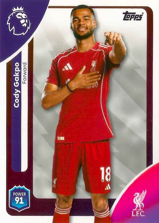 Fodbold kort Topps Premier League 2025/2026 - Liverpool Cody Gakpo