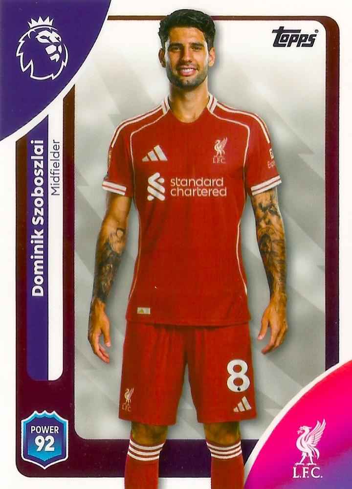 Fodbold kort Topps Premier League 2025/2026 - Liverpool Dominik Szoboszlai