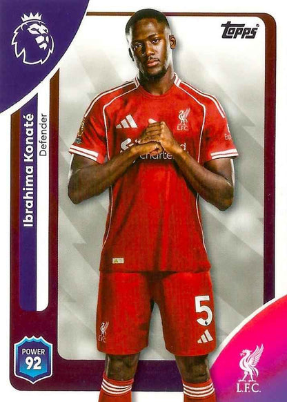 Fodbold kort Topps Premier League 2025/2026 - Liverpool Ibrahima Konate