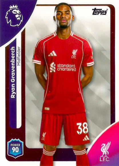 Fodbold kort Topps Premier League 2025/2026 - Liverpool Ryan Gravenberch