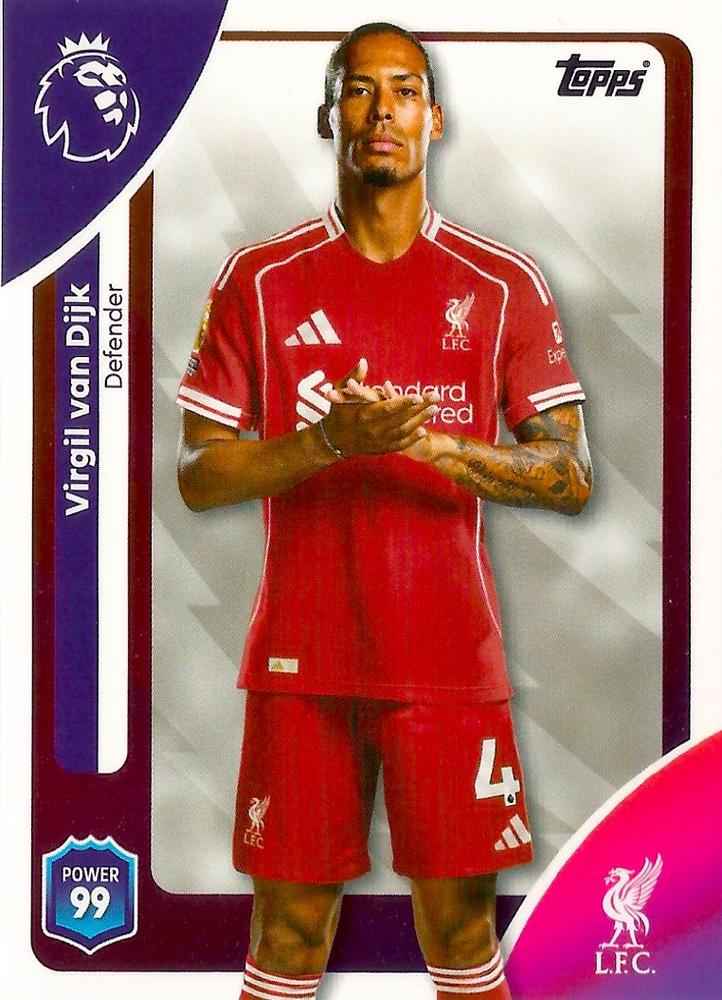 Fodbold kort Topps Premier League 2025/2026 - Liverpool Virgil van Dijk