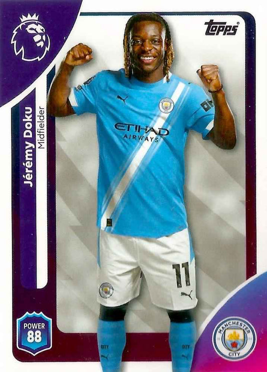 Fodbold kort Topps Premier League 2025/2026 - Manchester City Jeremy Doku