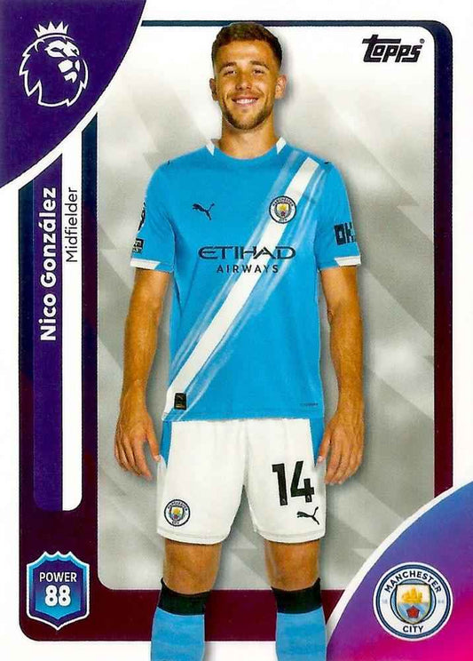 Fodbold kort Topps Premier League 2025/2026 - Manchester City Nico Gonzalez