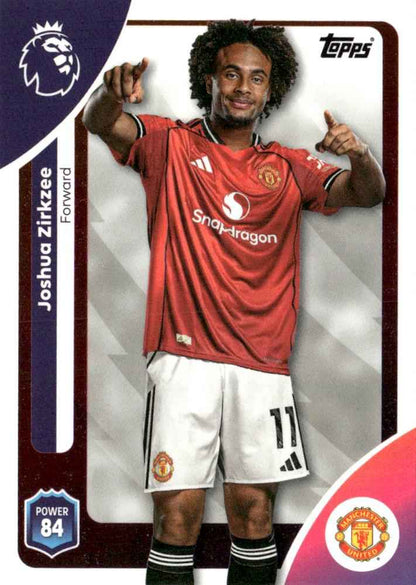 Fodbold kort Topps Premier League 2025/2026 - Manchester United Joshua Zirkzee