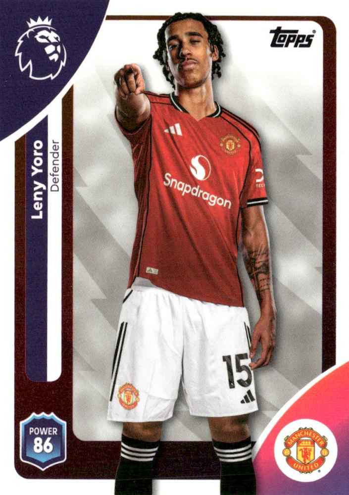 Fodbold kort Topps Premier League 2025/2026 - Manchester United Leny Yoro