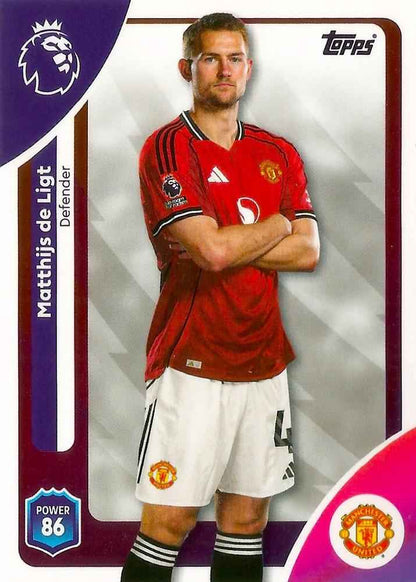Fodbold kort Topps Premier League 2025/2026 - Manchester United Matthijs de Ligt