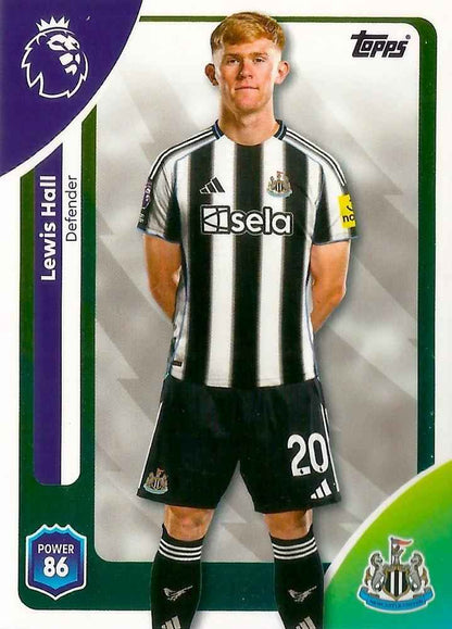 Fodbold kort Topps Premier League 2025/2026 - Newcastle Lewis Hall