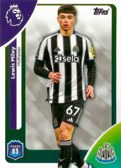 Fodbold kort Topps Premier League 2025/2026 - Newcastle Lewis Miley