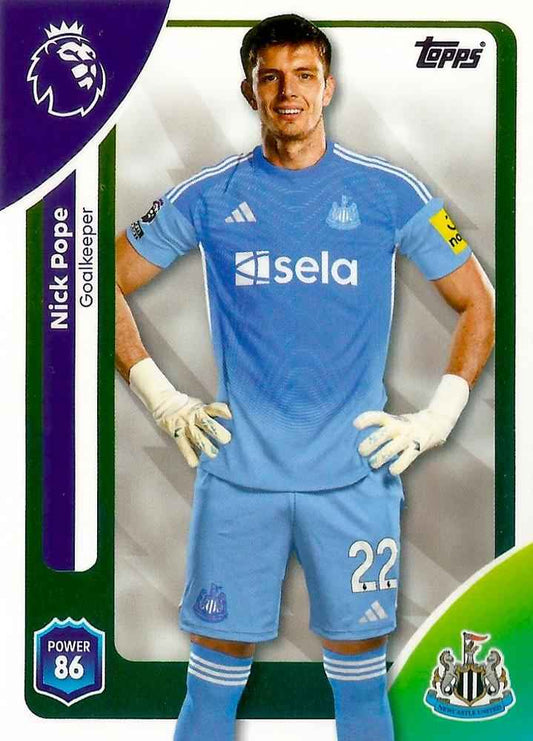 Fodbold kort Topps Premier League 2025/2026 - Newcastle Nick Pope