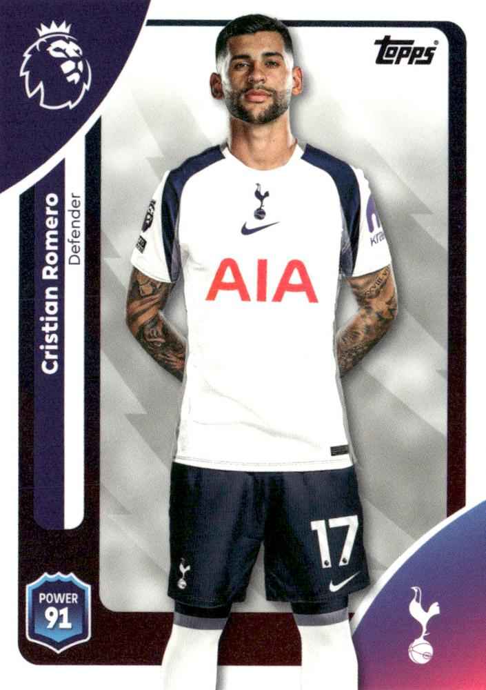 Fodbold kort Topps Premier League 2025/2026 - Tottenham Cristian Romero