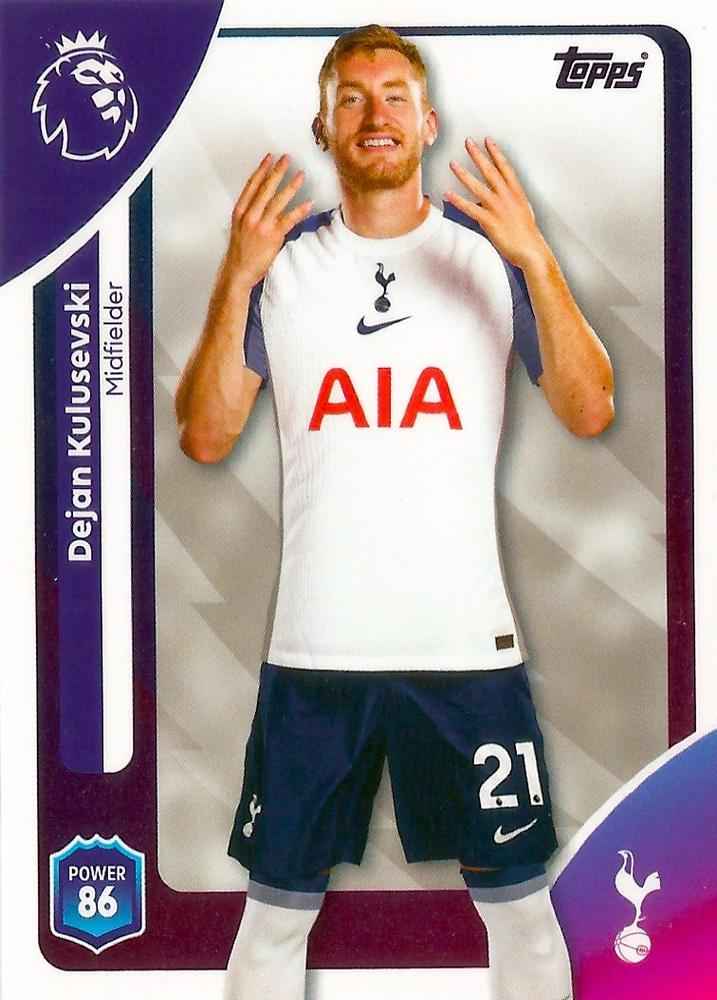 Fodbold kort Topps Premier League 2025/2026 - Tottenham Dejan Kulusevski