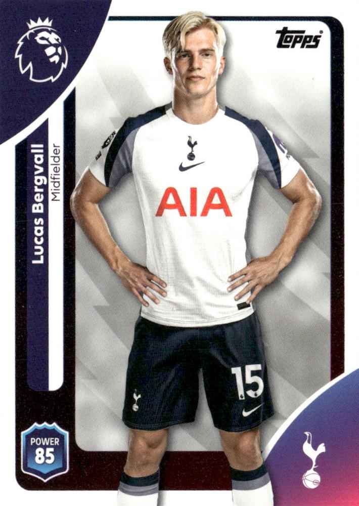 Fodbold kort Topps Premier League 2025/2026 - Tottenham Lucas Bergvall