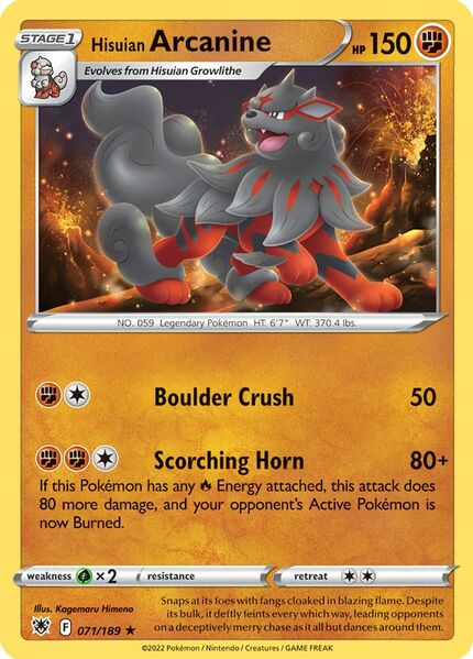 Hisuian Arcanine (71/189)