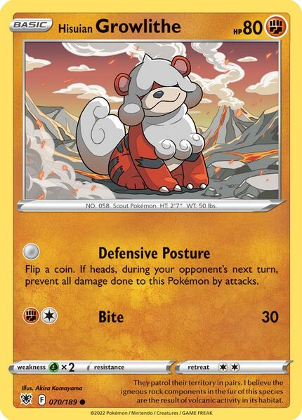 Hisuian Growlithe (70/189)