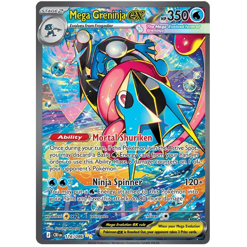 Pokemon Sleeved Booster Pack - Mega Evolution Chaos Rising