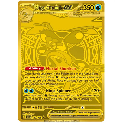 Pokemon Sleeved Booster Pack - Mega Evolution Chaos Rising