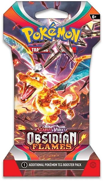 Pokémon Scarlet & Violet Obsidian Flames Sleeved Booster Pack/Pakke