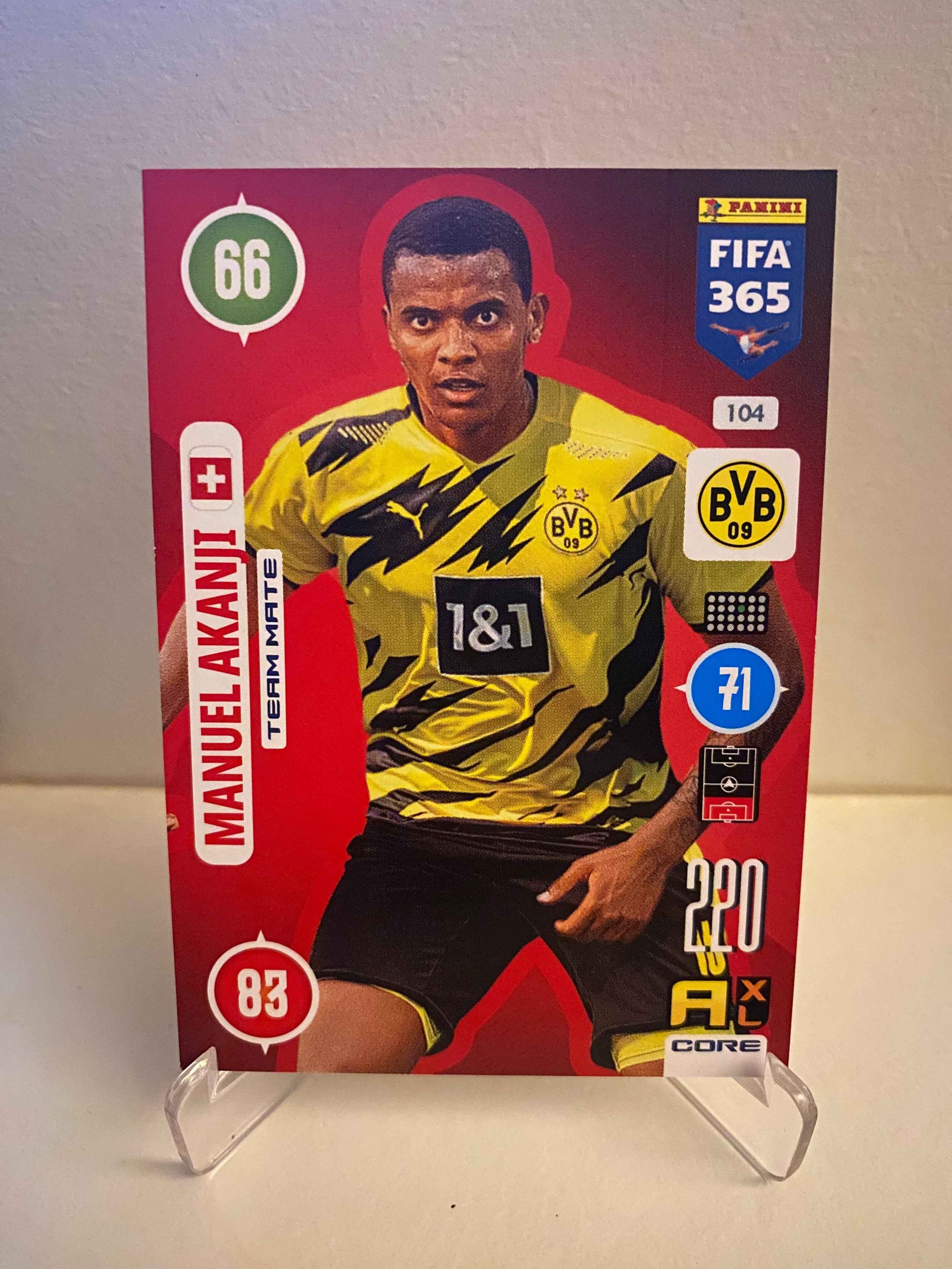 Panini Adrenalyn FIFA 365 2020/2021 - Borussia Dortmund Manuel Akanji 104