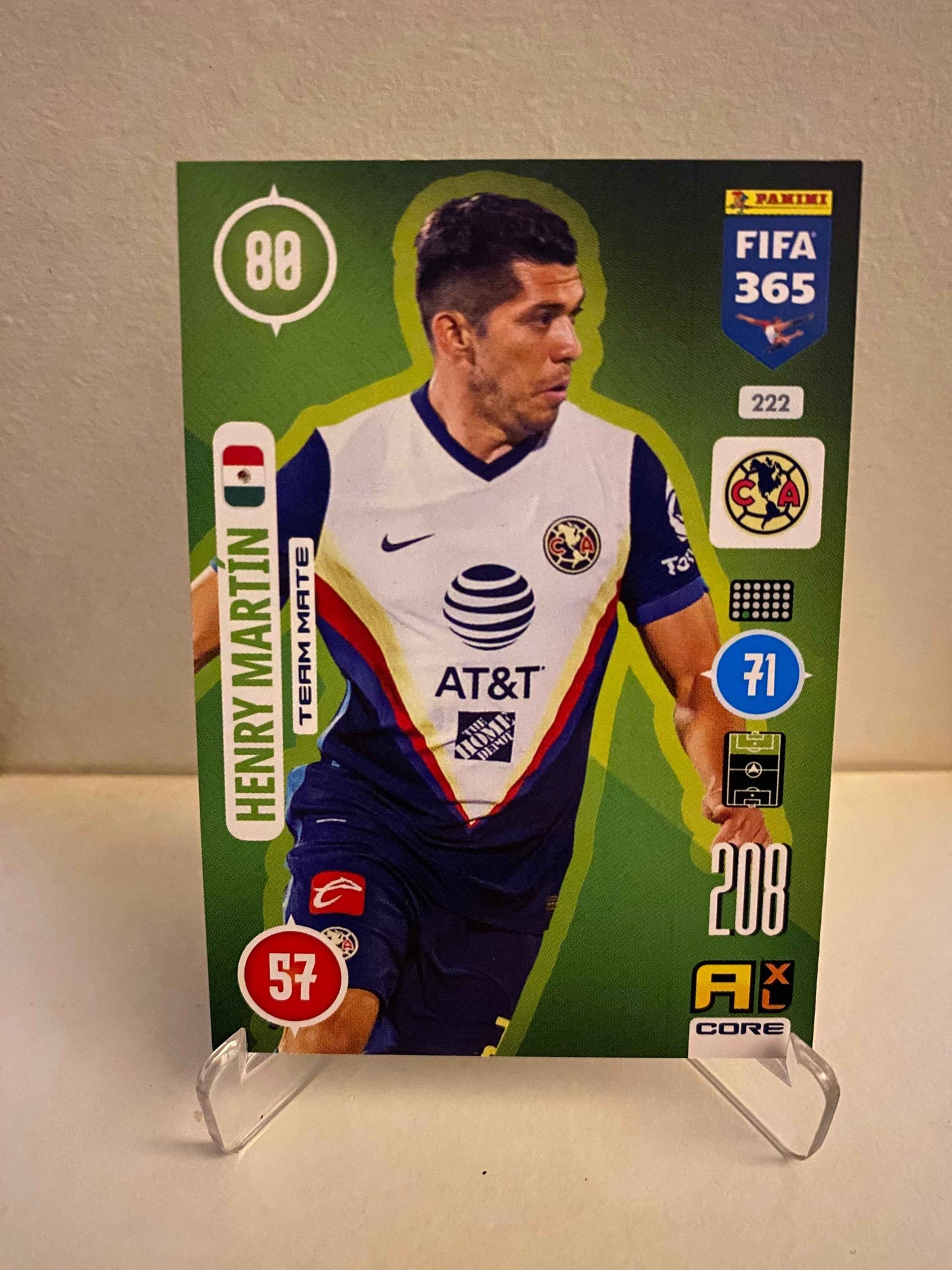 Fodbold kort Panini Adrenalyn FIFA 365 2020/2021 - Club America Henry Martin 222 - Pokedexet