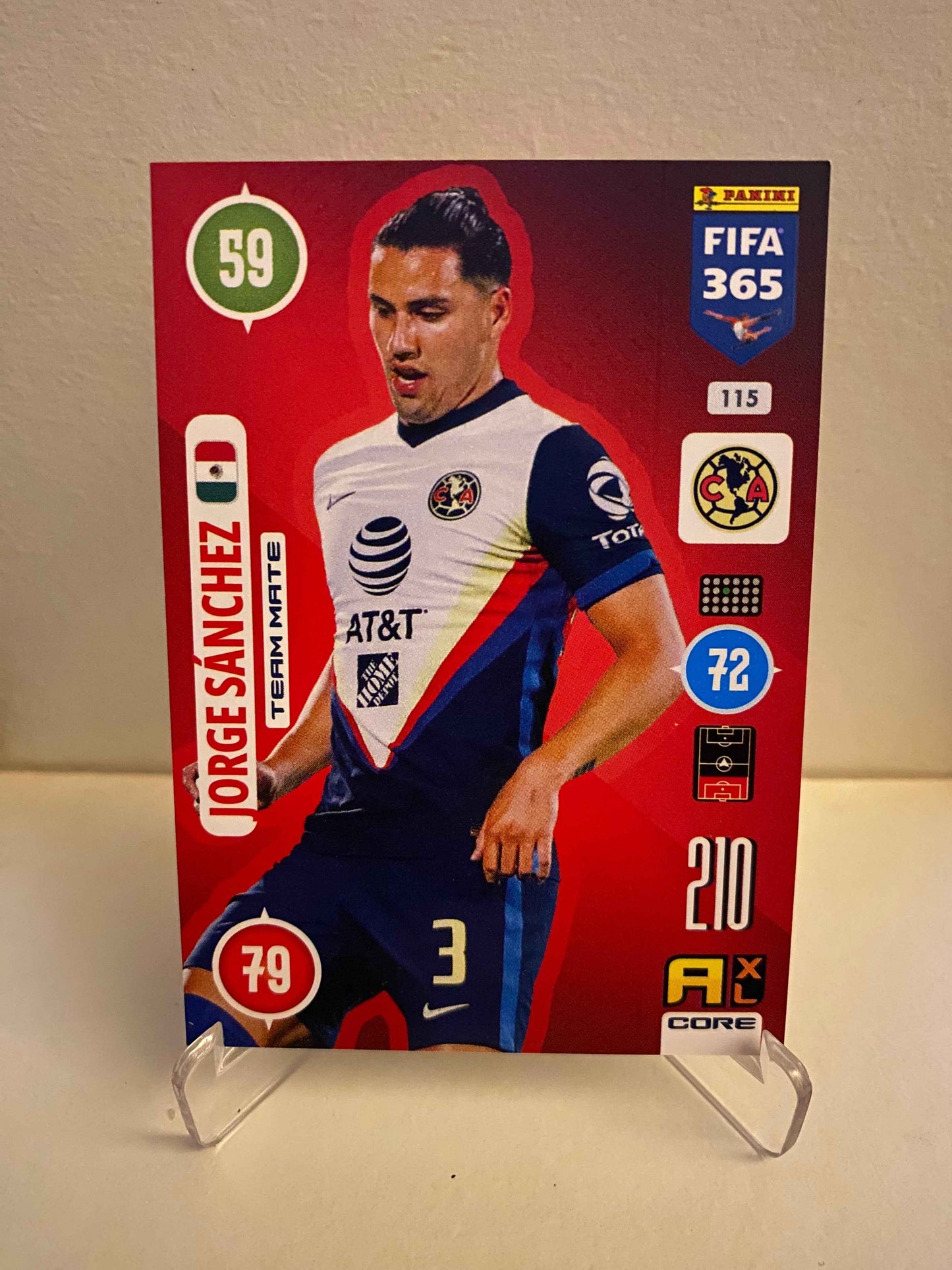 Fodbold kort Panini Adrenalyn FIFA 365 2020/2021 - Club America Jorge Sanchez 115 - Pokedexet
