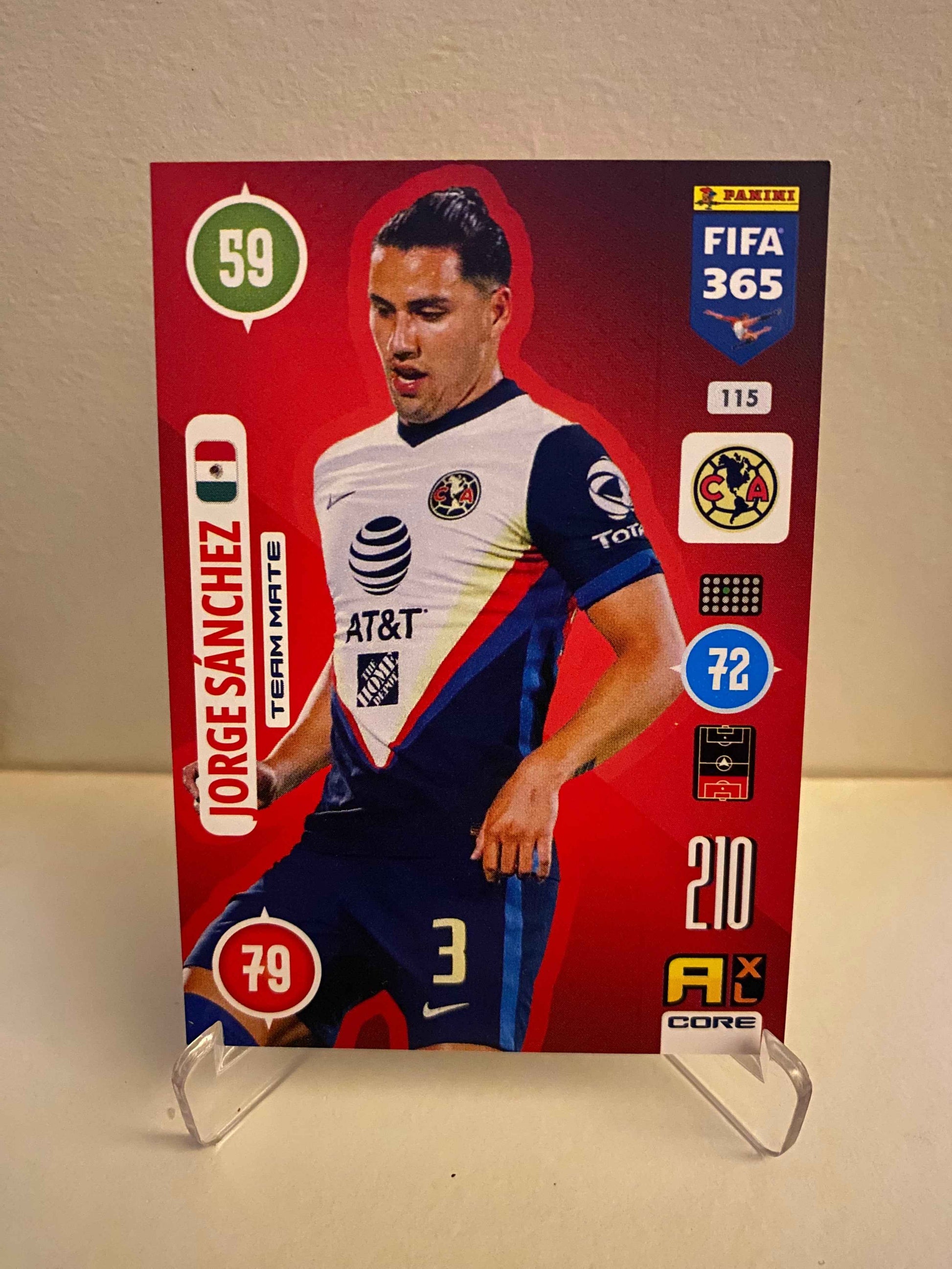 Fodbold kort Panini Adrenalyn FIFA 365 2020/2021 - Club America Jorge Sanchez 115 - Pokedexet