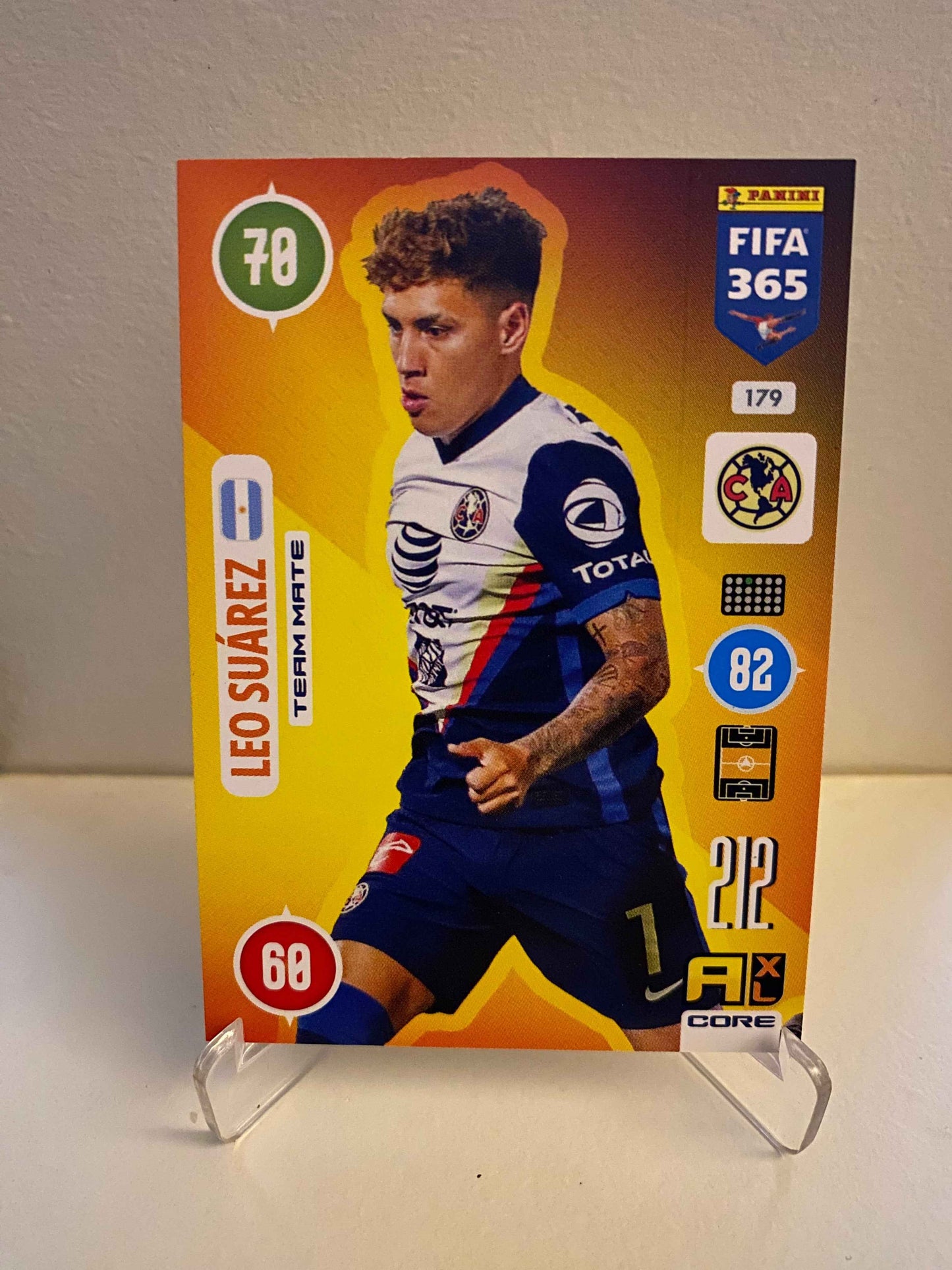 Fodbold kort Panini Adrenalyn FIFA 365 2020/2021 - Club America Leo Suarez 179 - Pokedexet